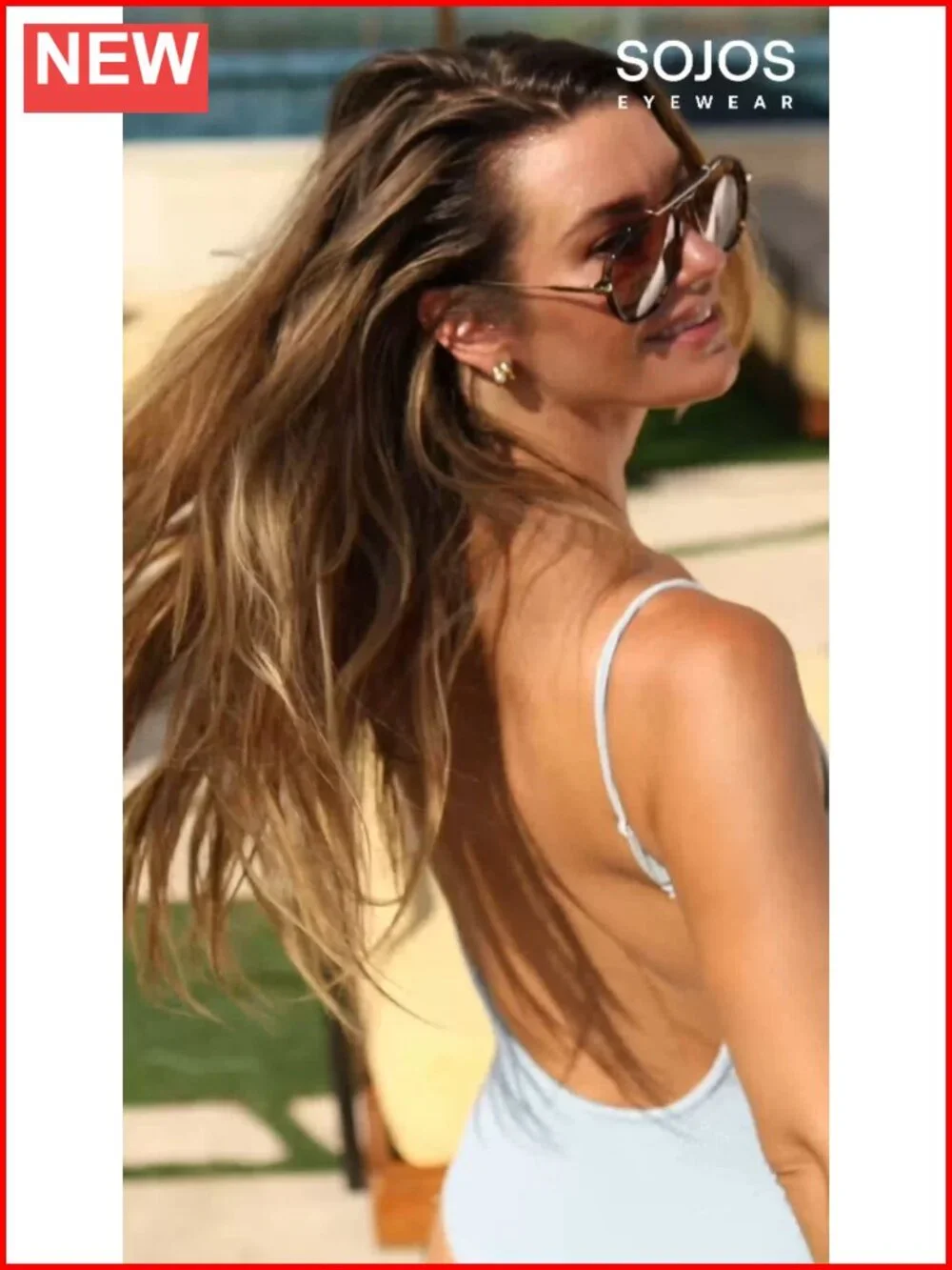 Retro Oversized Aviator Sunglasses for Women Men UV400 Protection